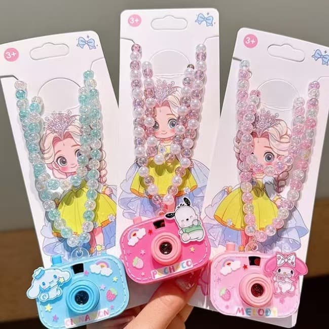 Cartoon small necklace, camera, cute children's toy, Birthday gift 4