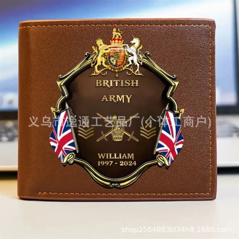 Time Leather Wallet Military Design 4
