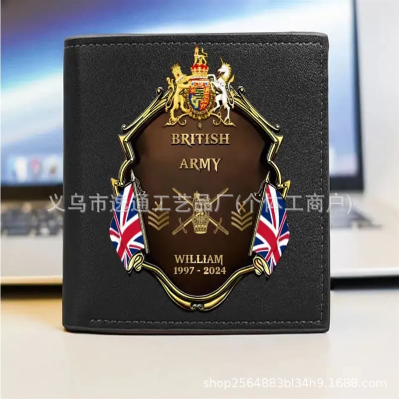 Time Leather Wallet Military Design 1