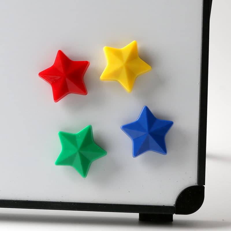 Colorful Star Magnets - Multi-Size Whiteboard Stickers 3