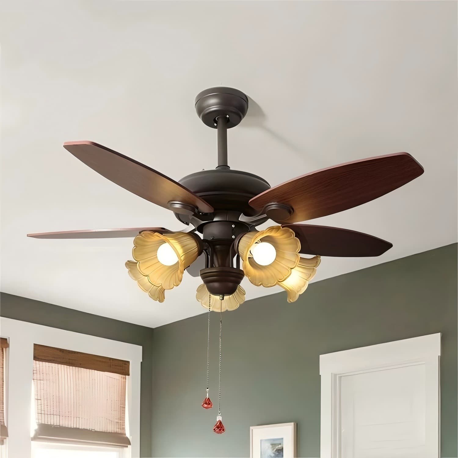 Retro smart air fan, American style 3