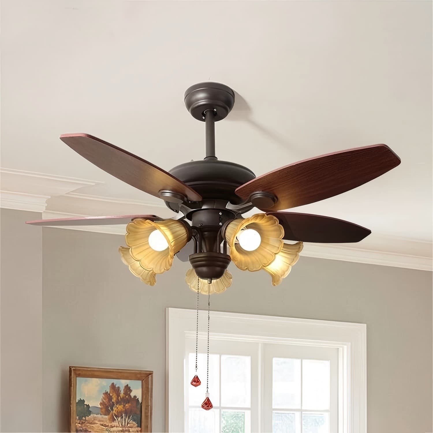 Retro smart air fan, American style 1