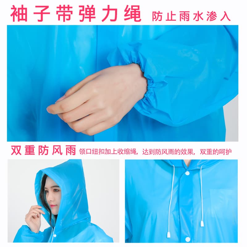 Handheld travel long raincoat for traveling outside climbing, increased thickness 3