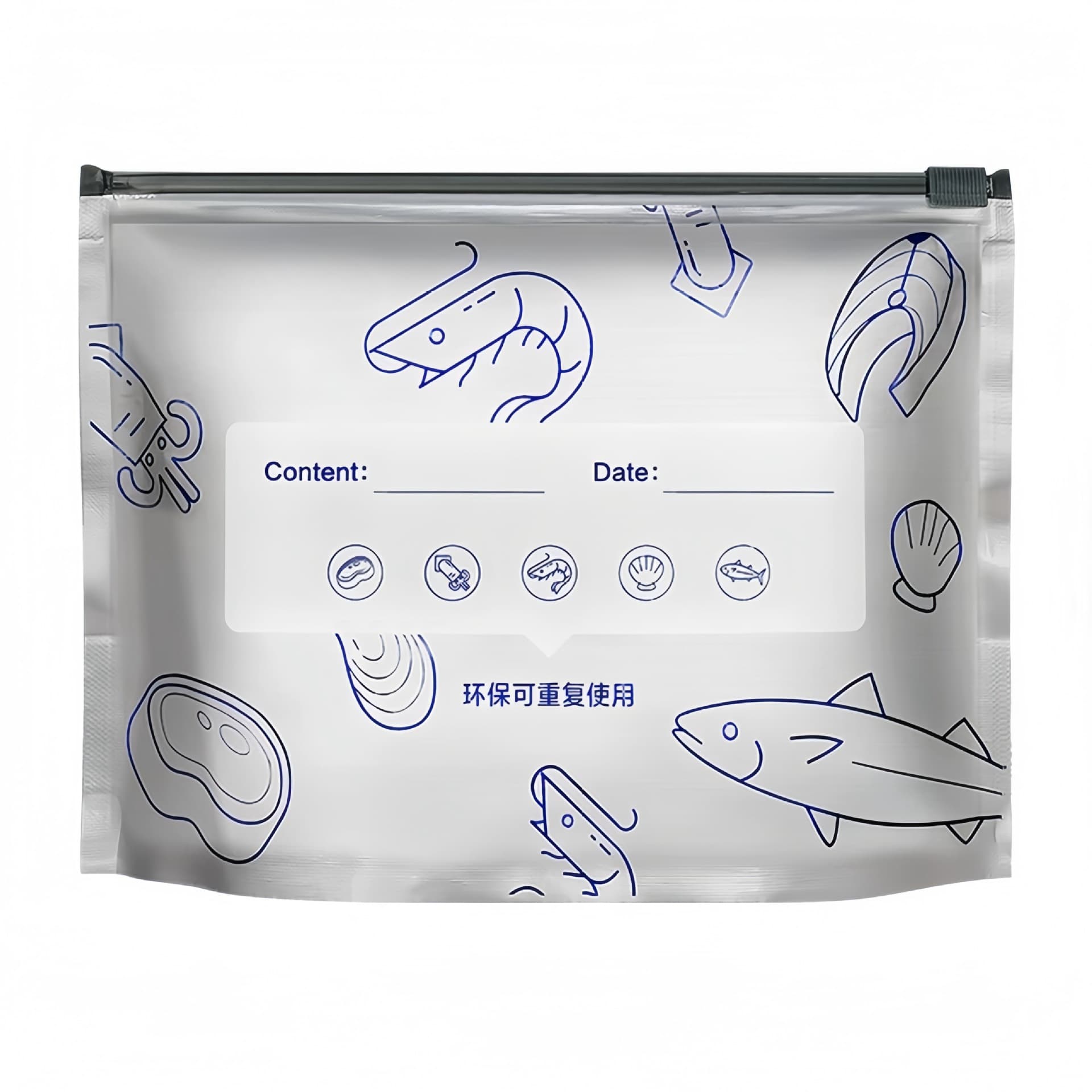 Milk storage container, frost-resistant antibacterial sealed bag with zipper 5