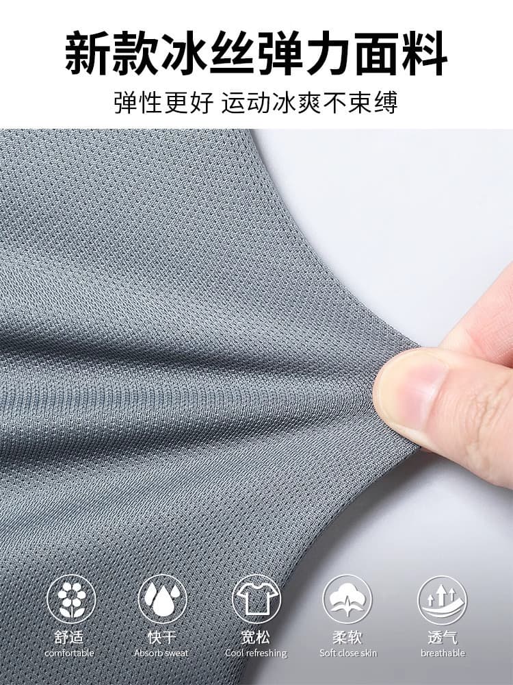 Summer silk sports suit, quick dry basketball football uniform for gym, body-friendly shorts, trousers, for running, with short sleeve 4
