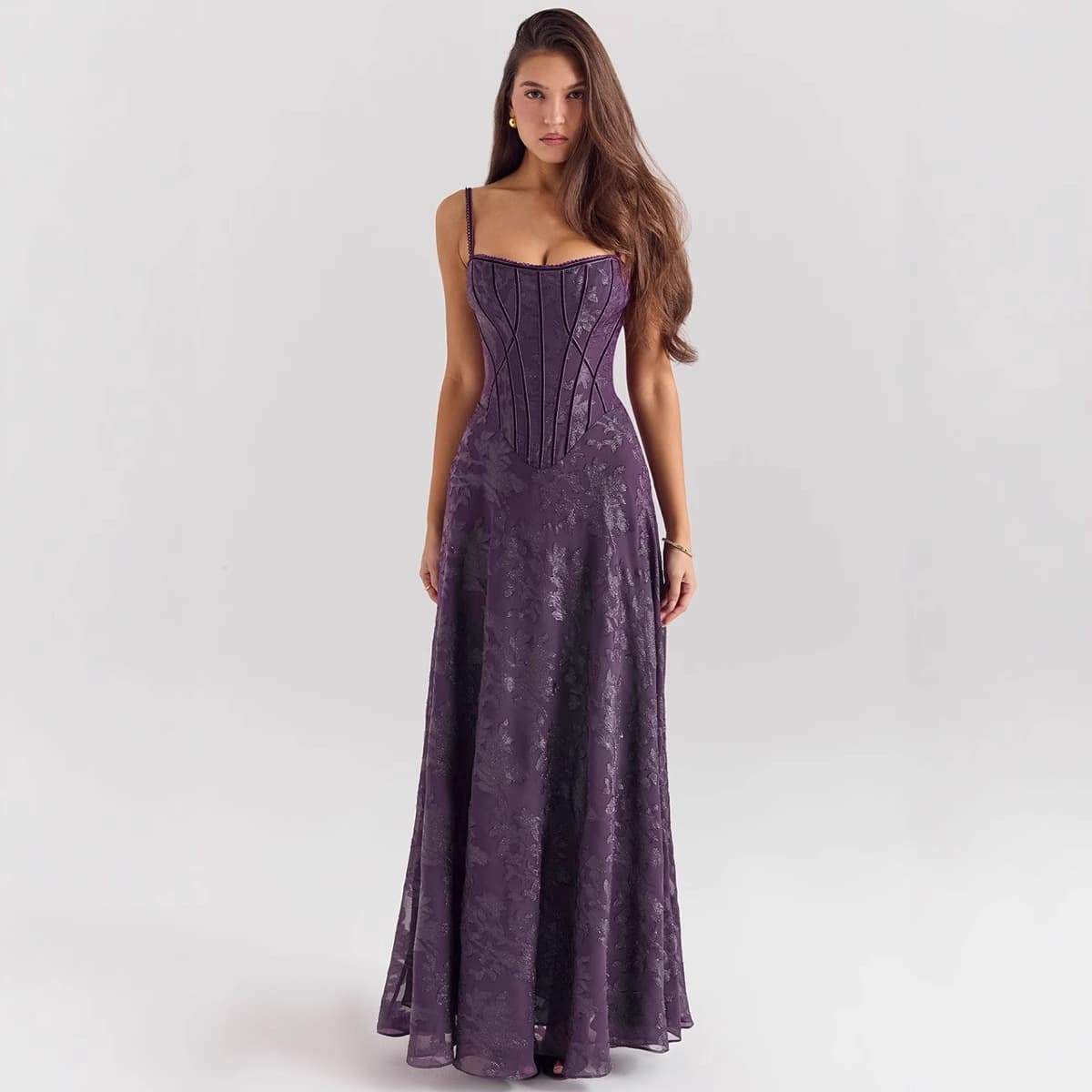 Shiffon dress, lace long sticker, new collection, city style, European style, flowered, graduation party 1