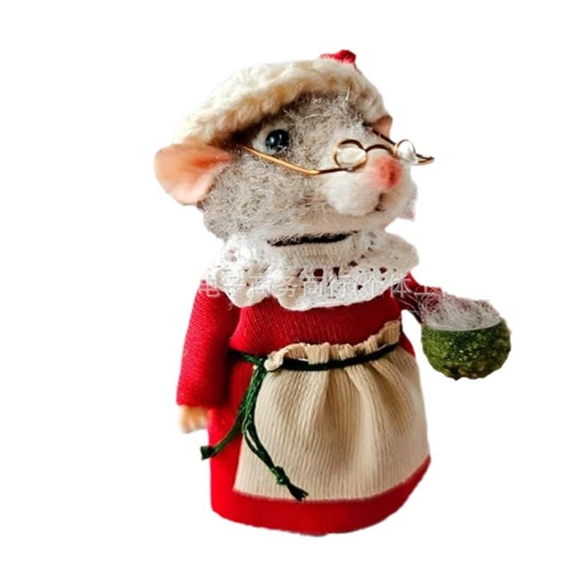 Christmas Needle Felt Mouse Decoration 2024 5