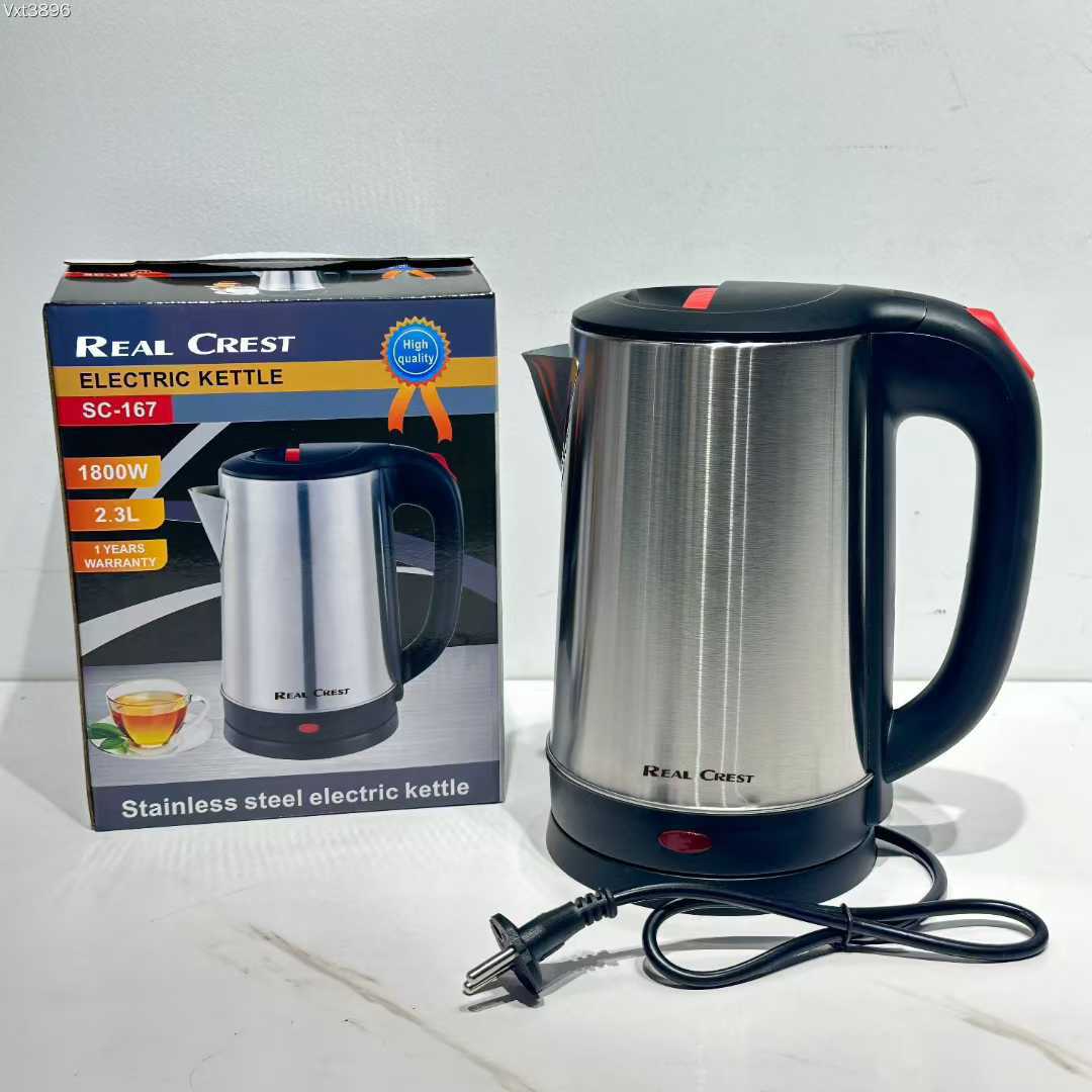 Foreign trade export electric kettle stainless steel 2.3L electric kettle inside steel lid electric kettle cross-border