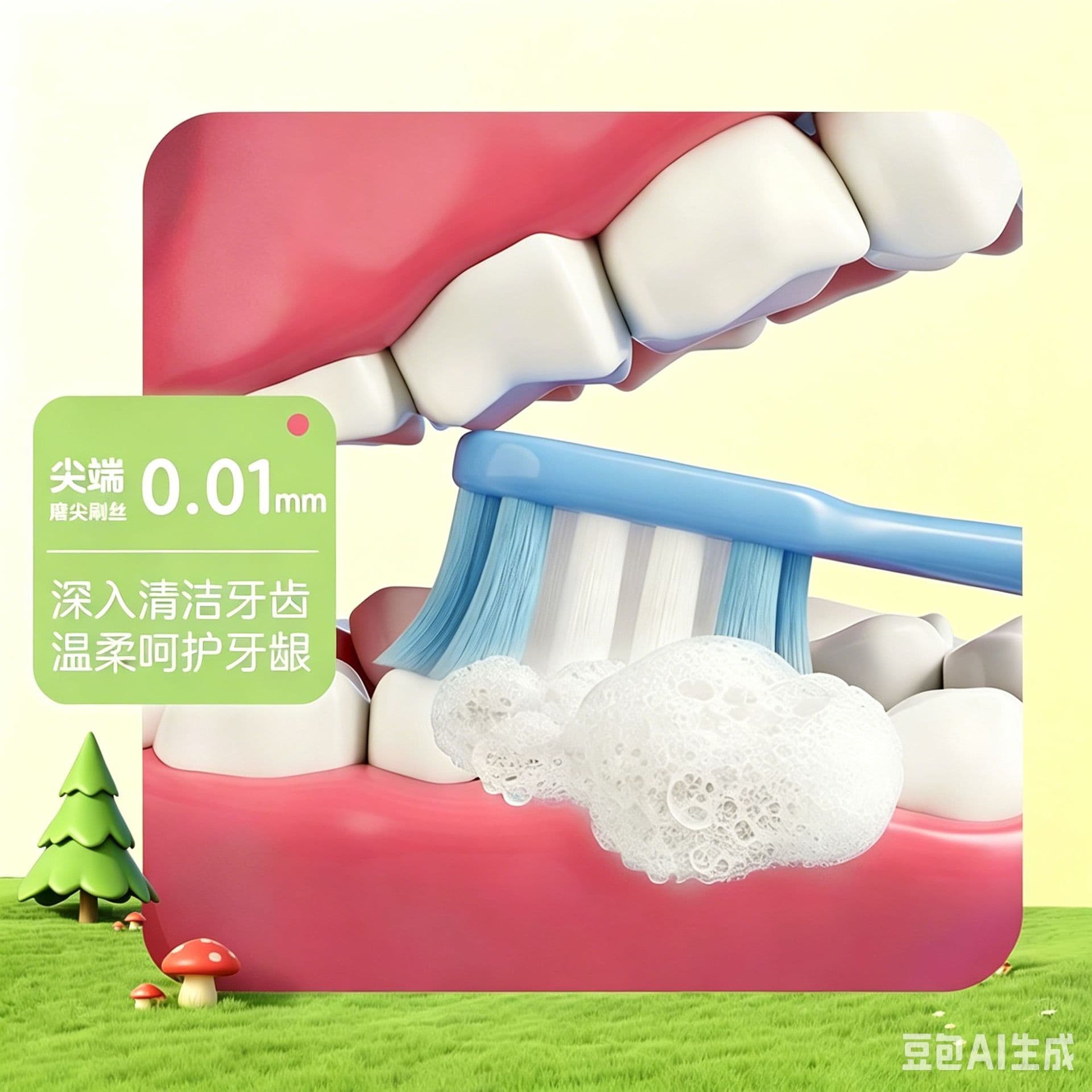 Soft children's toothbrush, color 4