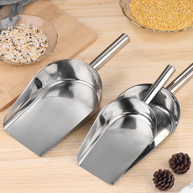 Thickened stainless steel ice shovel teasing flour, soybean shovel sugar shovel, rice shop miscellaneous grain tea leaf food shovel, shovel, multi -shovel 4