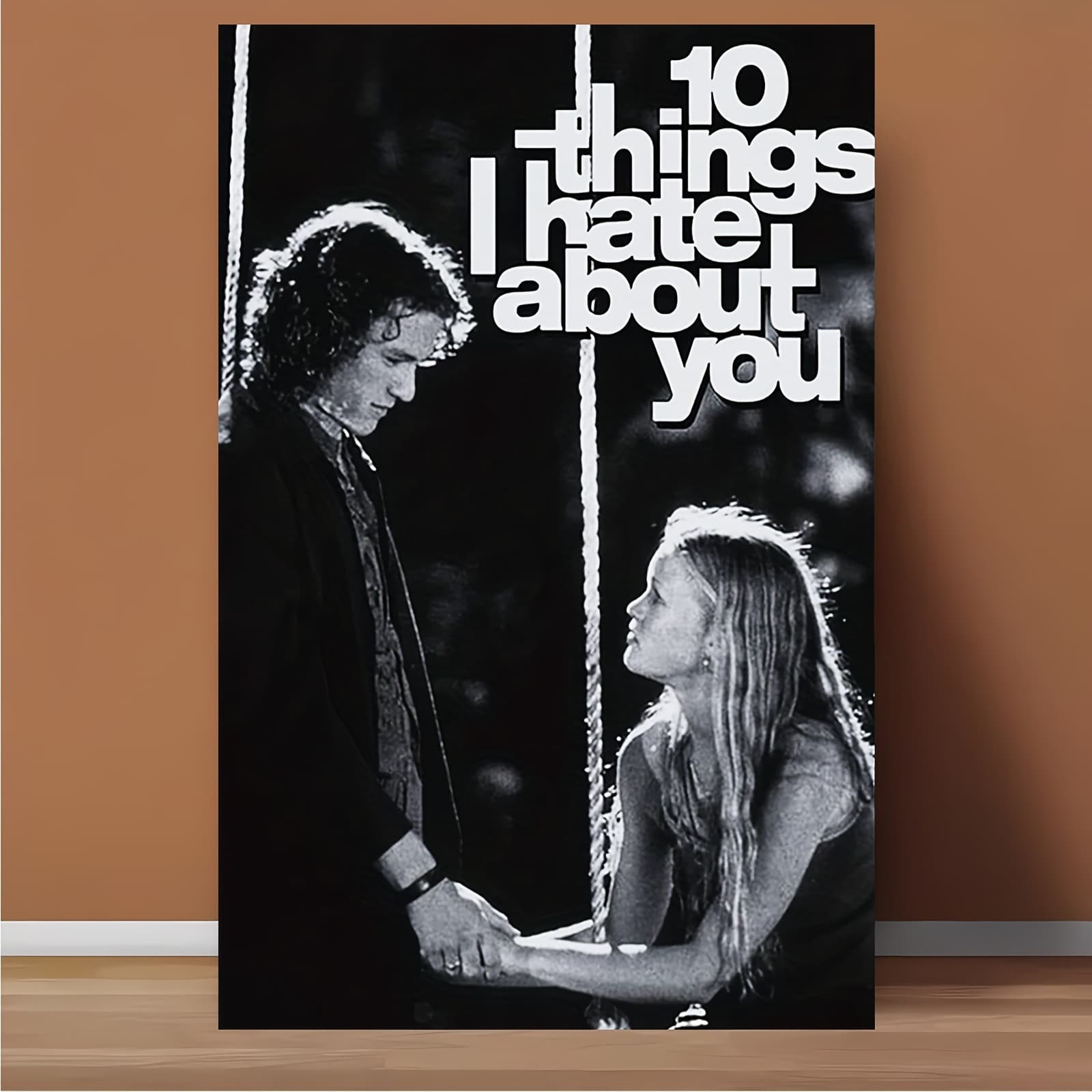 Movie Poster 10 pieces I hate about you Romantic love stories Canvas art Frameless wall decoration 3