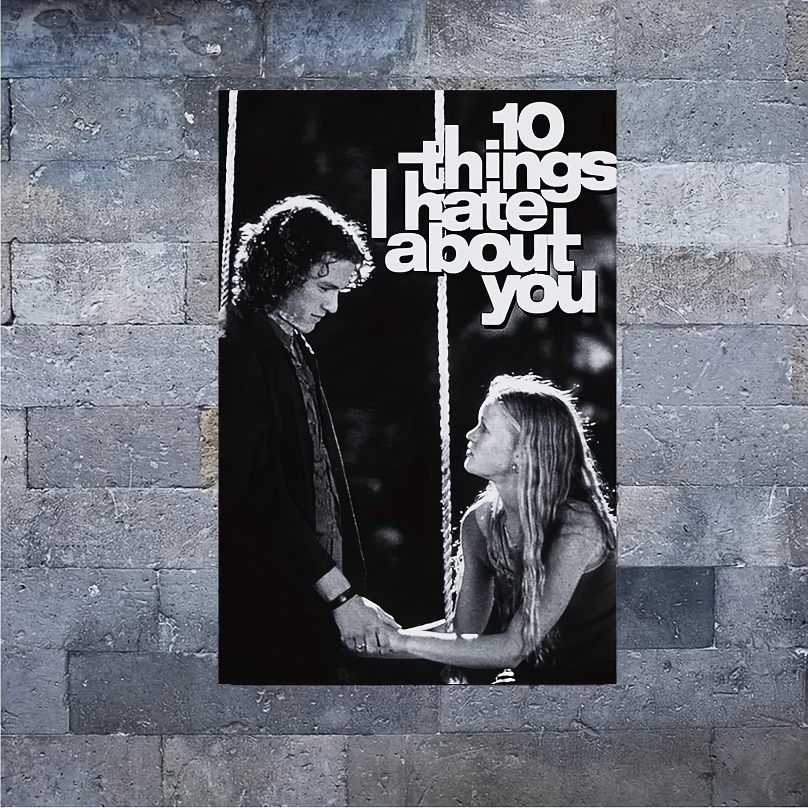 Movie Poster 10 pieces I hate about you Romantic love stories Canvas art Frameless wall decoration 5