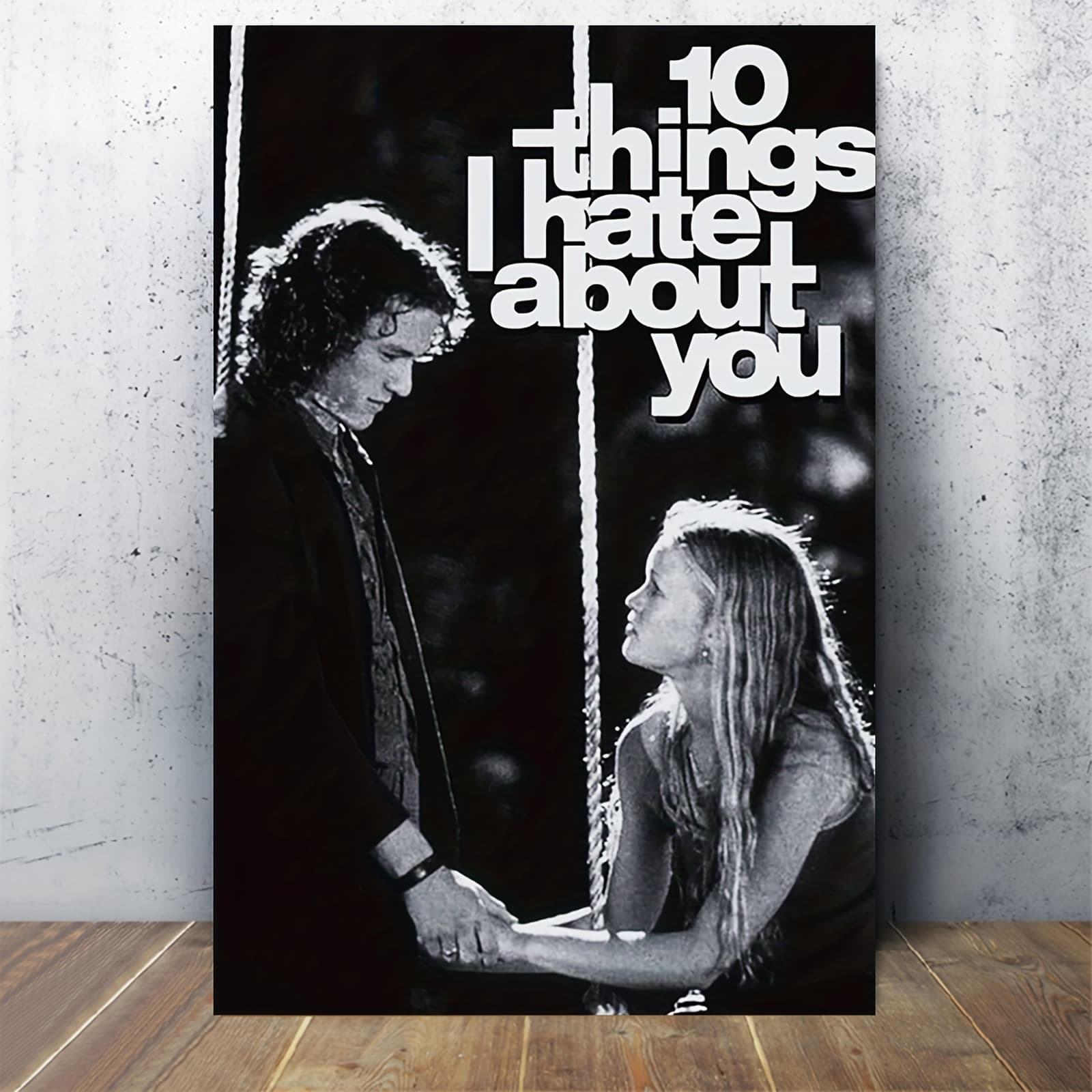 Movie Poster 10 pieces I hate about you Romantic love stories Canvas art Frameless wall decoration 1
