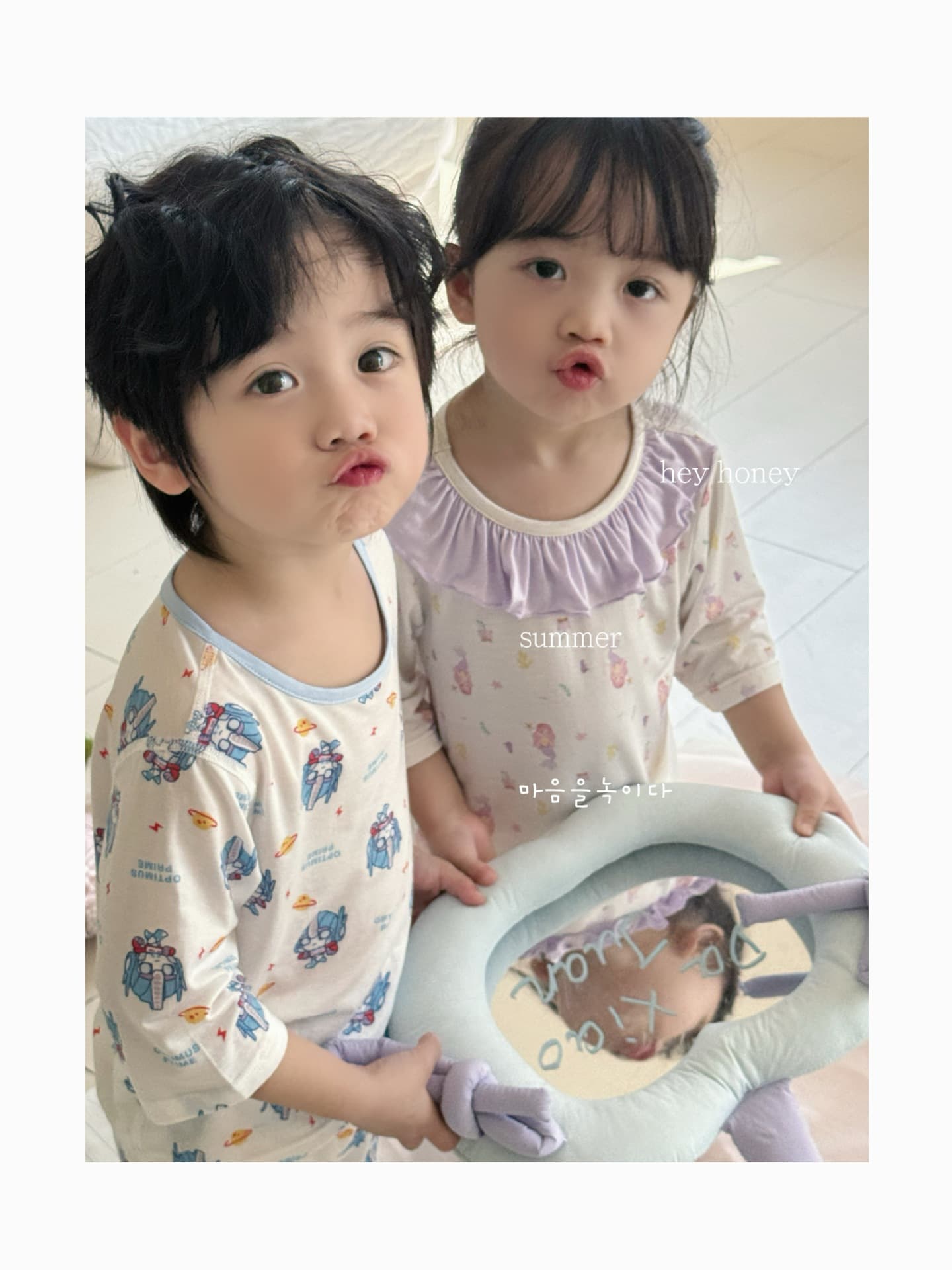 Children's pijama, sleeves, cartoon set for men and women 3