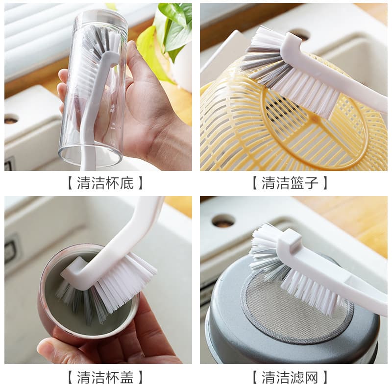 Cup brush artifact washing cup brush wall breaking machine Special cleaning crayfish brush long handle small brush without dead ends clean 3