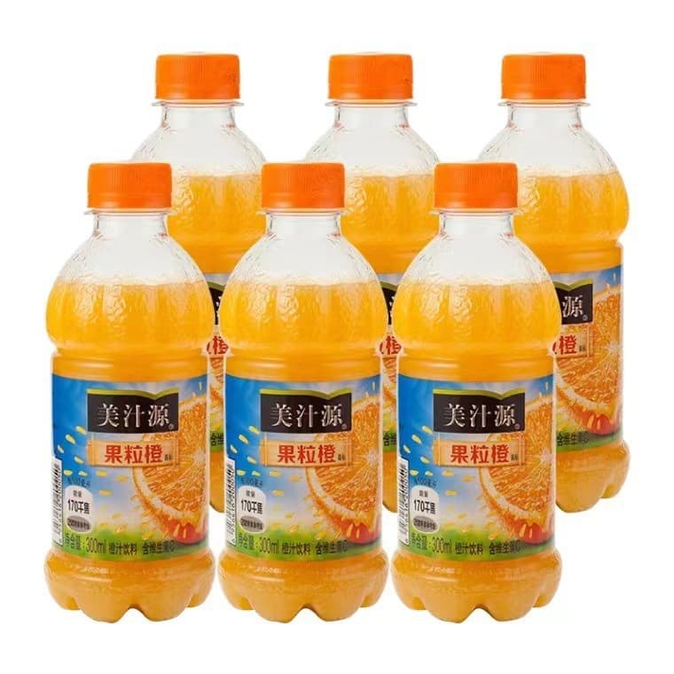 Meijuyuan Fruit Orange 300ML Small Bottle Beverage Delicious Delicious Fruit Orange 1