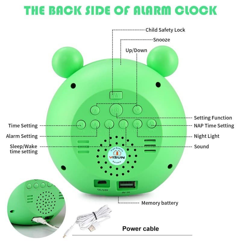 Cute Animal Child Alarm CLOCK SLEEP Trainer Digital Wakeup 3