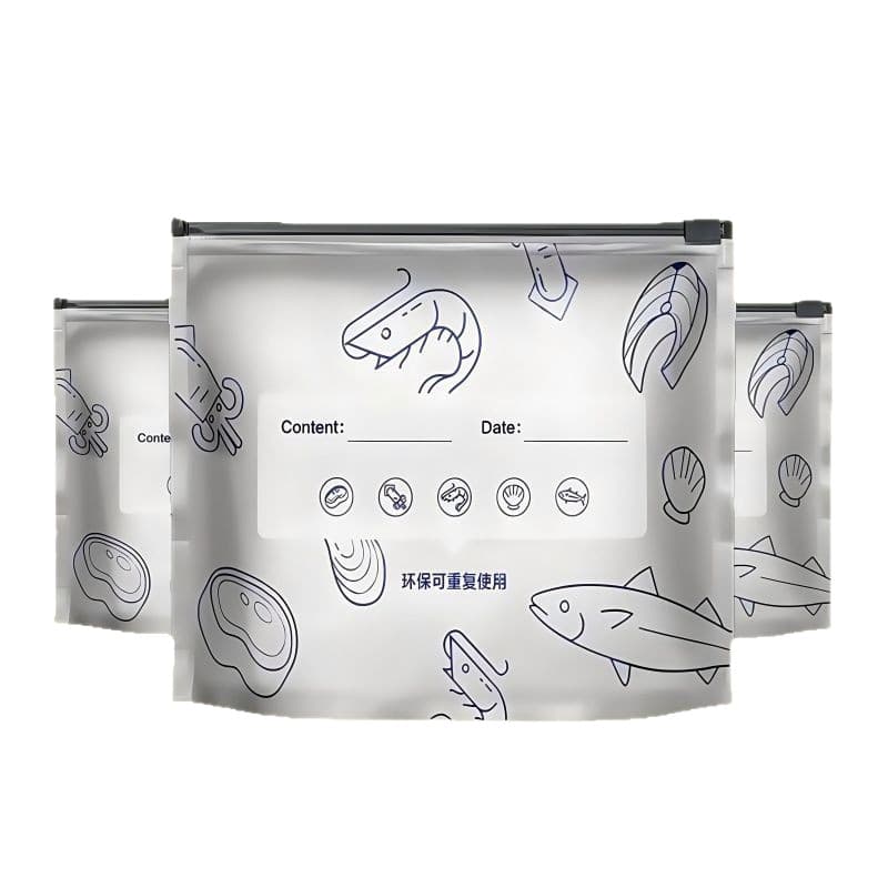 Aluminum foil fresh-keeping bag Aluminum foil bag Vacuum packaging bag Meat refrigerator Food frozen antibacterial food grade fresh-keeping bag 5
