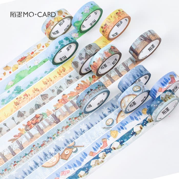 Mo Mo and paper tape twenty -four solar terms spring, summer, autumn and winter, handbook notebook notebook planning anniversary 2