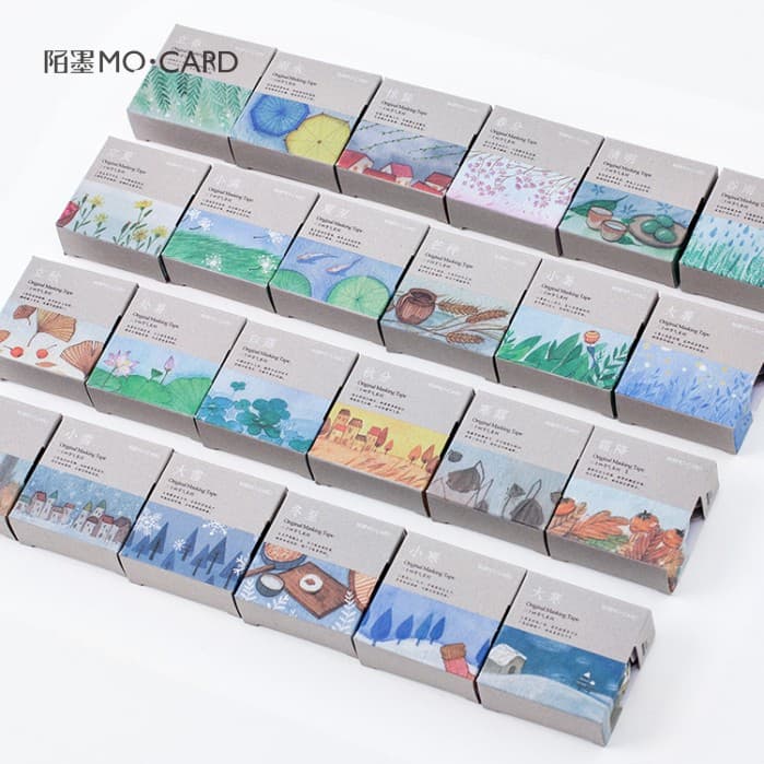 Mo Mo and paper tape twenty -four solar terms spring, summer, autumn and winter, handbook notebook notebook planning anniversary 1