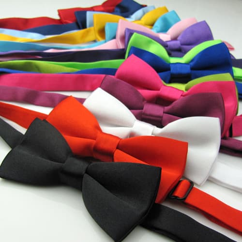 Bow tie, black navy silk suit, (Physicals) 4
