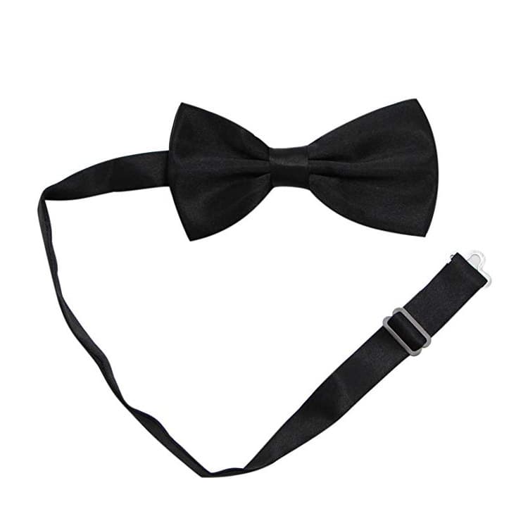 Bow tie, black navy silk suit, (Physicals) 5