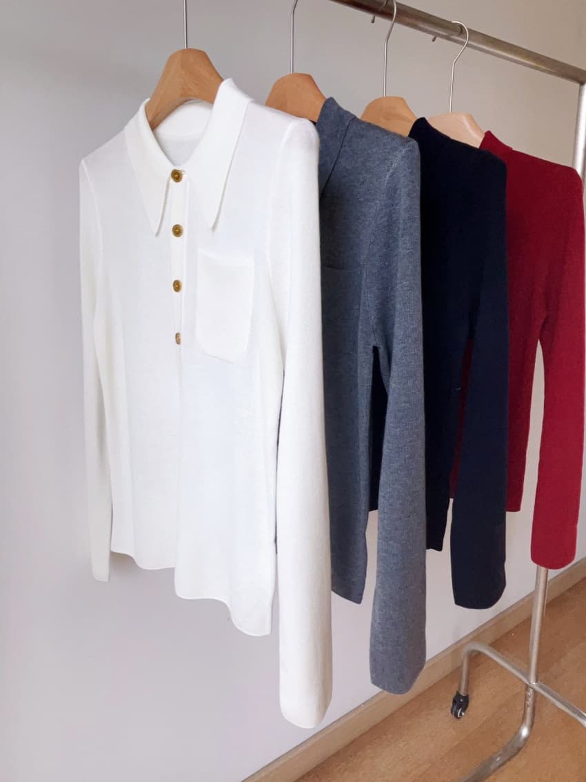 Golden knitted woolen base body-friendly pin, comfortable sweater 2