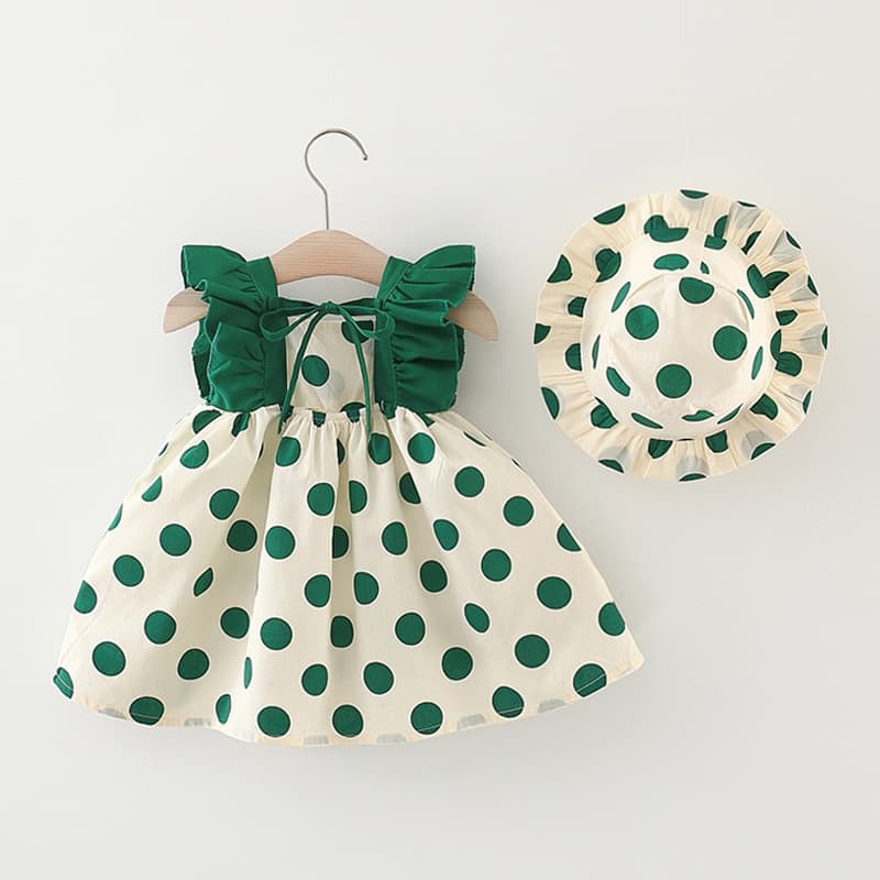Summer children's girl's skirt, sleevless dress, hat, Korean style 3
