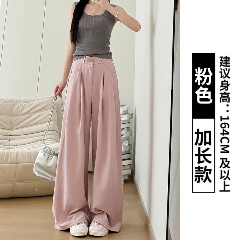 White suit, spring trousers, trend of season, city style, high waist, loose straight fit 7