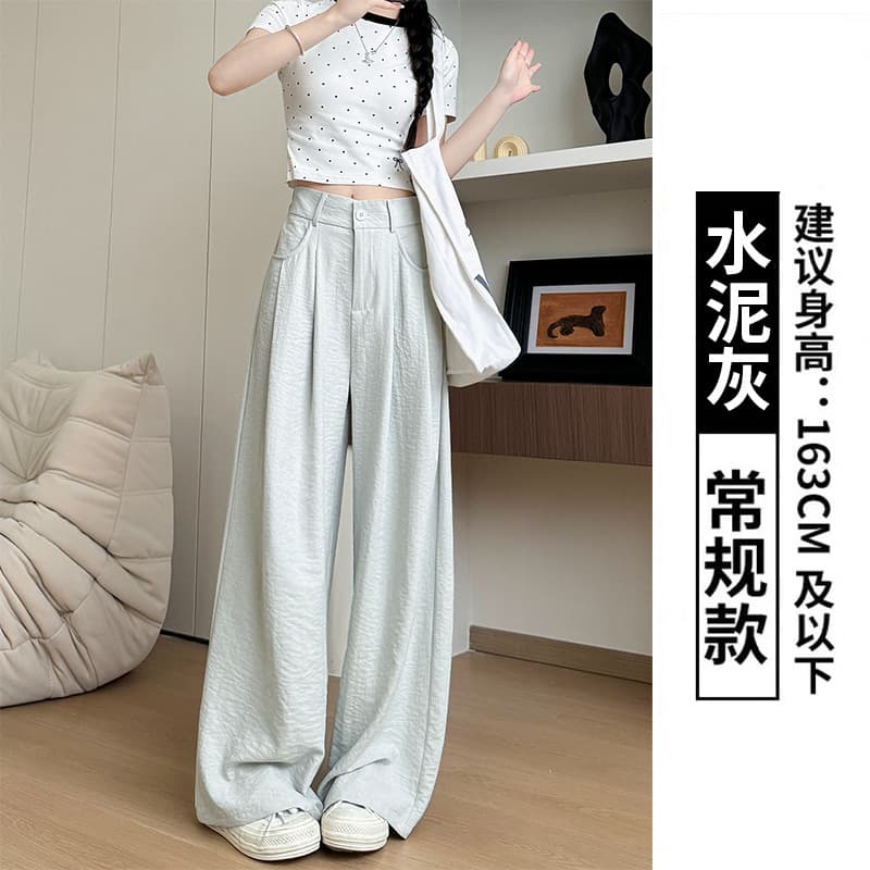 White suit, spring trousers, trend of season, city style, high waist, loose straight fit 9