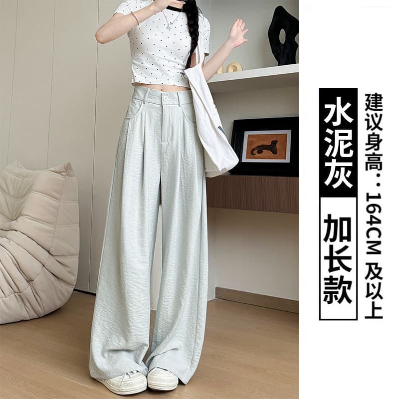White suit, spring trousers, trend of season, city style, high waist, loose straight fit 10