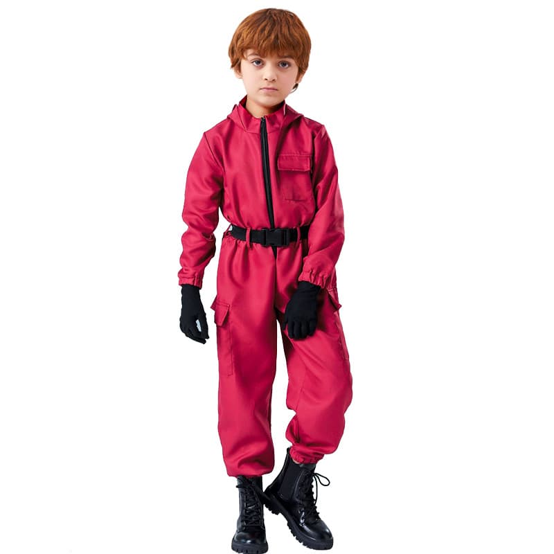 Carnival Role Playing Red Onesie COS Suit Spot Halloween 2