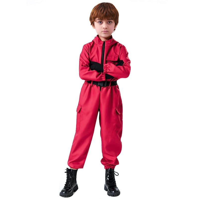 Carnival Role Playing Red Onesie COS Suit Spot Halloween 3