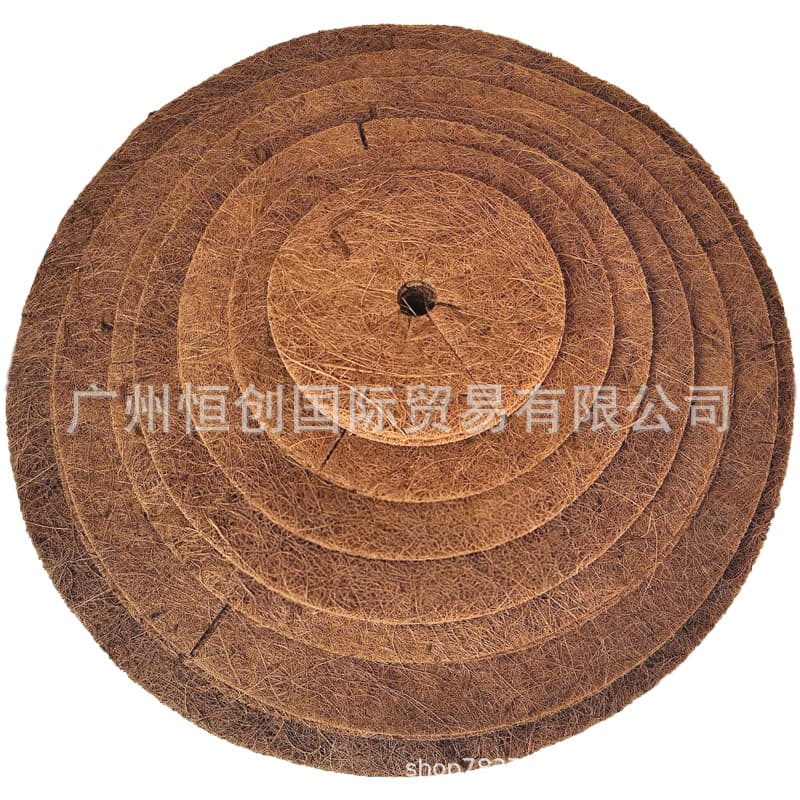 Coconut pavement bonsai pavement grass flower pot soil surface decorative grass -bird nest coconut silk coconut coconut coconut palm coconut brown silk 3