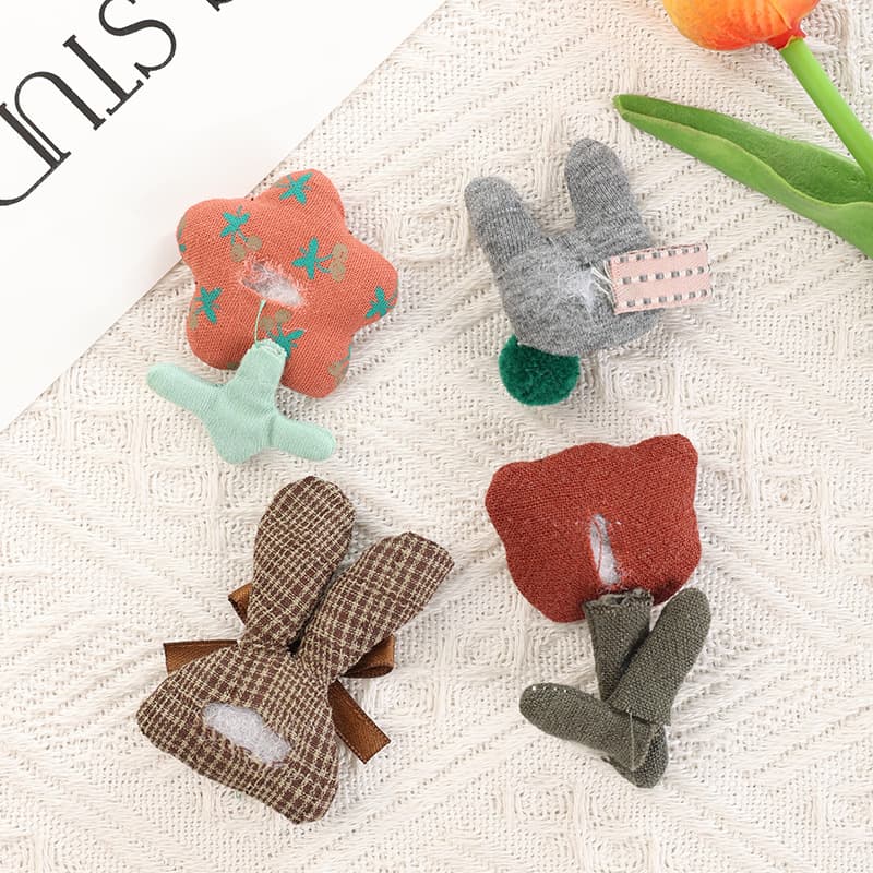 Cloth, bow tie, doll, creative keychain, Korean style, DIY 3