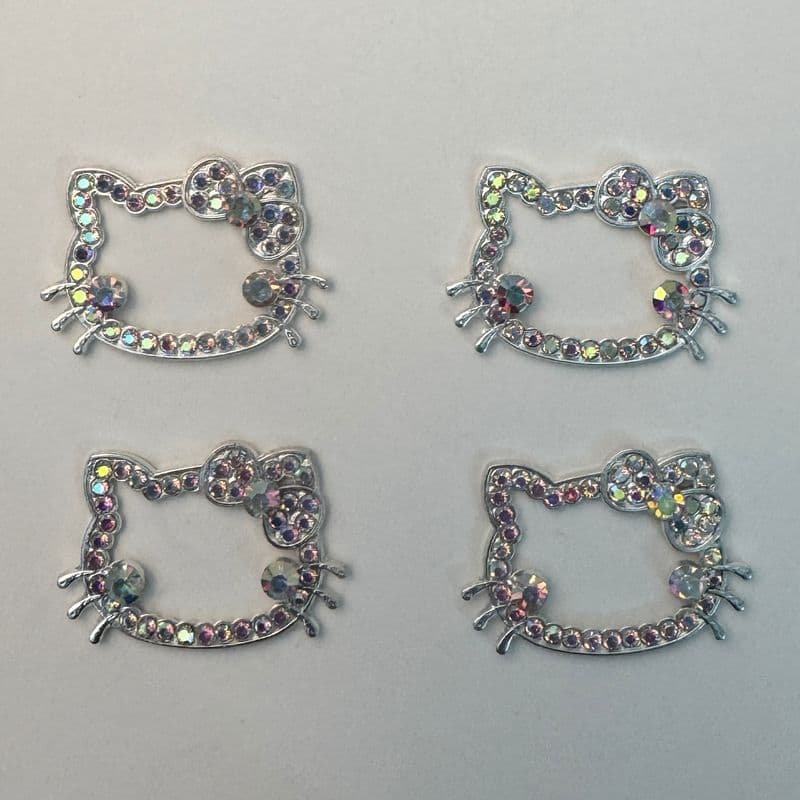 Hello kitty, cartoon cute accessories with bow, hair accessory, hairgrip, phone case, DIY 2
