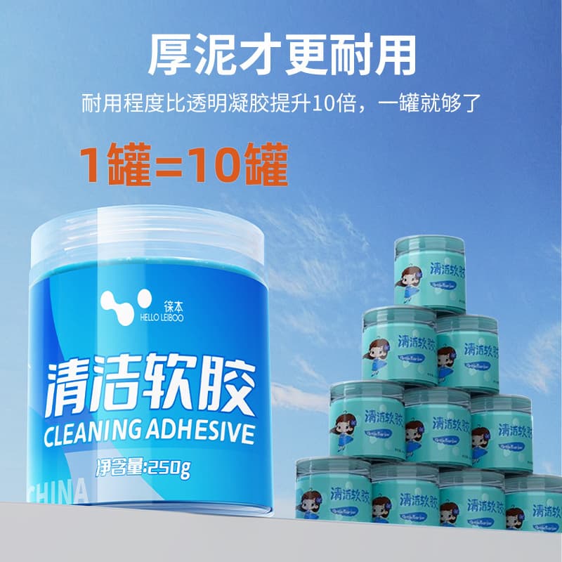 Universal cleaner from soft rubber, keyboard 3