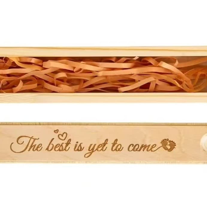 Creative wooden souvenir, commemorative storage box for new born, Birthday gift 5
