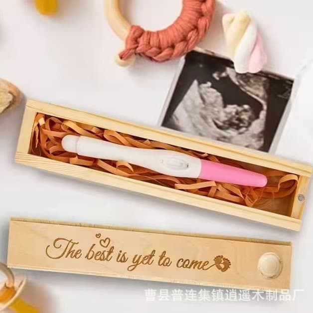 Creative wooden souvenir, commemorative storage box for new born, Birthday gift 1
