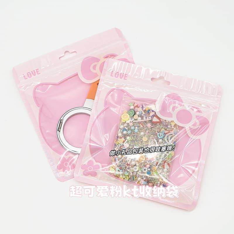 Cartoon accessory, storage bag, sealed bag for manicure, pack 3