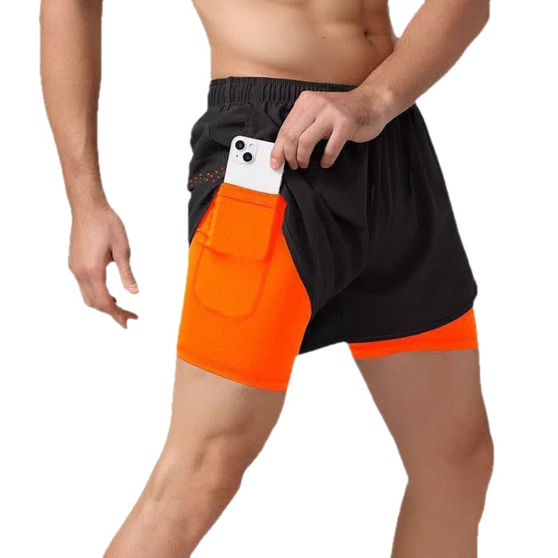Sports set, quick dry breathable retroreflective shorts, for running 5