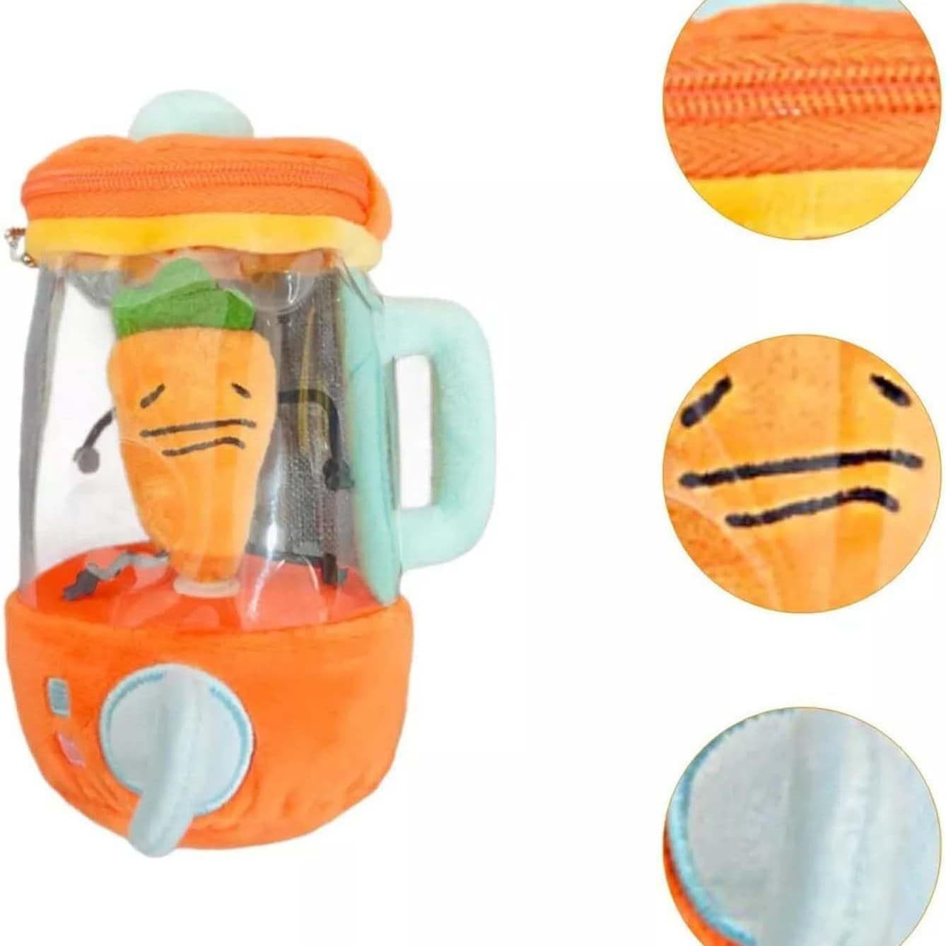Cross -border Amazon New Creative Plush Carrot JUICER TOY Plush Carrot Squeezer toys 3