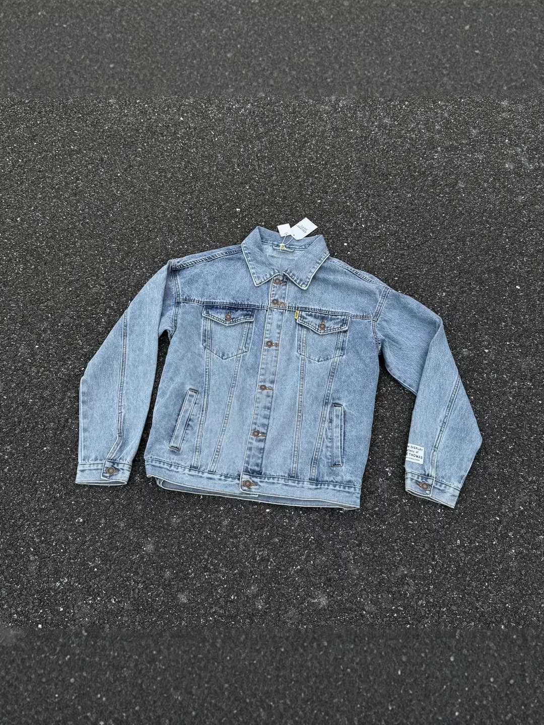 Jacket with zipper, hand painting, American style, with embroidery 2