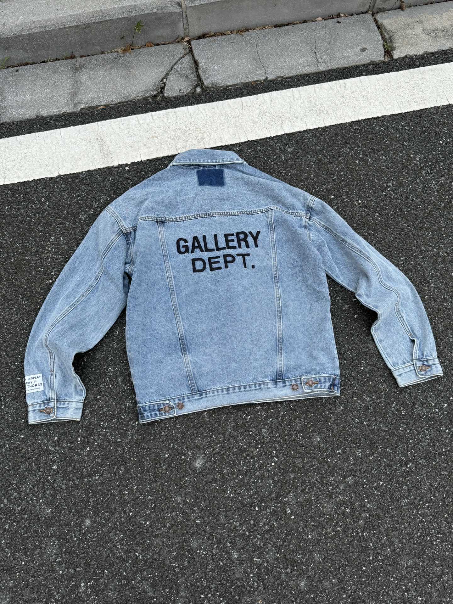 Jacket with zipper, hand painting, American style, with embroidery 3