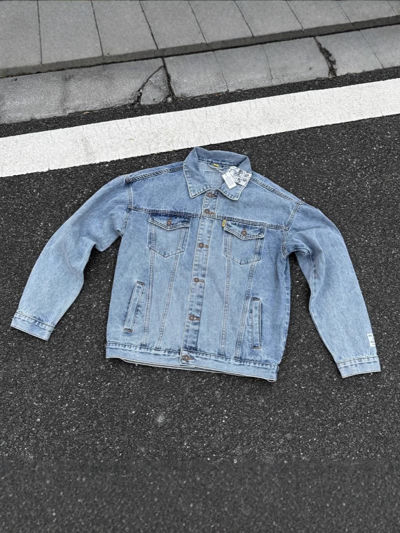 Jacket with zipper, hand painting, American style, with embroidery 1