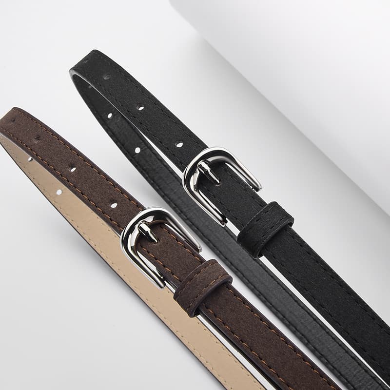 Capacious belt, suede jeans, tights, dress, simple and elegant design, (Physicals) 2
