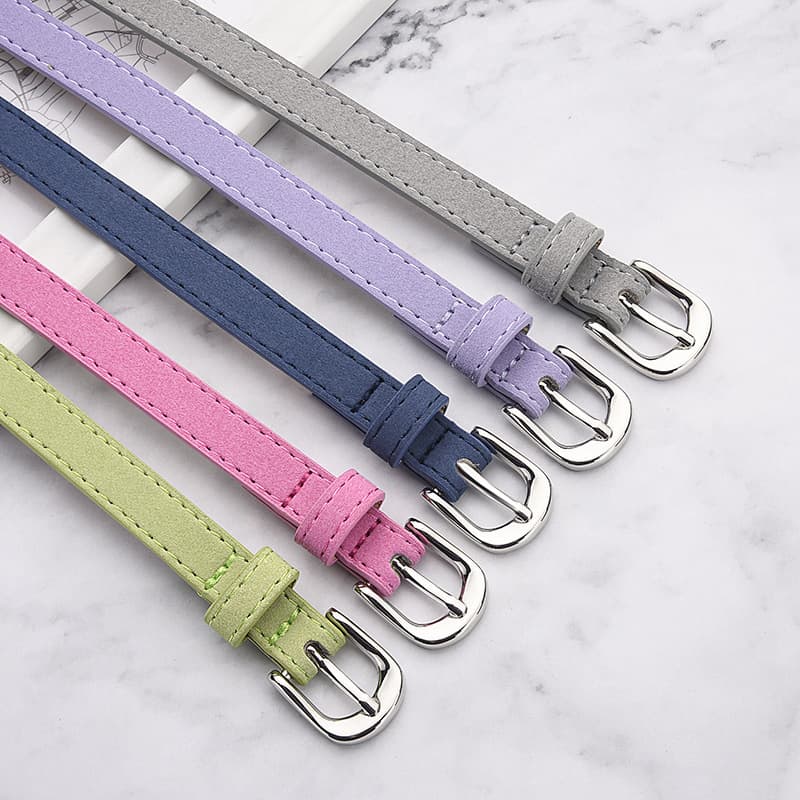 Capacious belt, suede jeans, tights, dress, simple and elegant design, (Physicals) 3