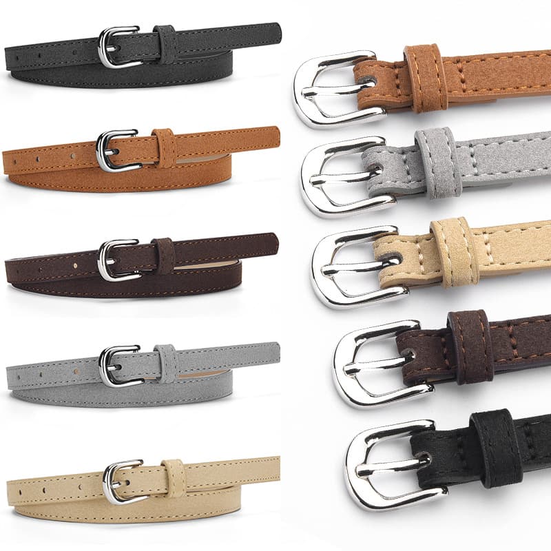 Capacious belt, suede jeans, tights, dress, simple and elegant design, (Physicals) 4