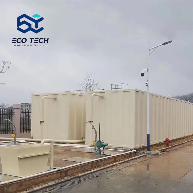 Source manufacturer of domestic sewage treatment equipment. Rural community sewage treatment. Customizable. Installation and debugging included. 3