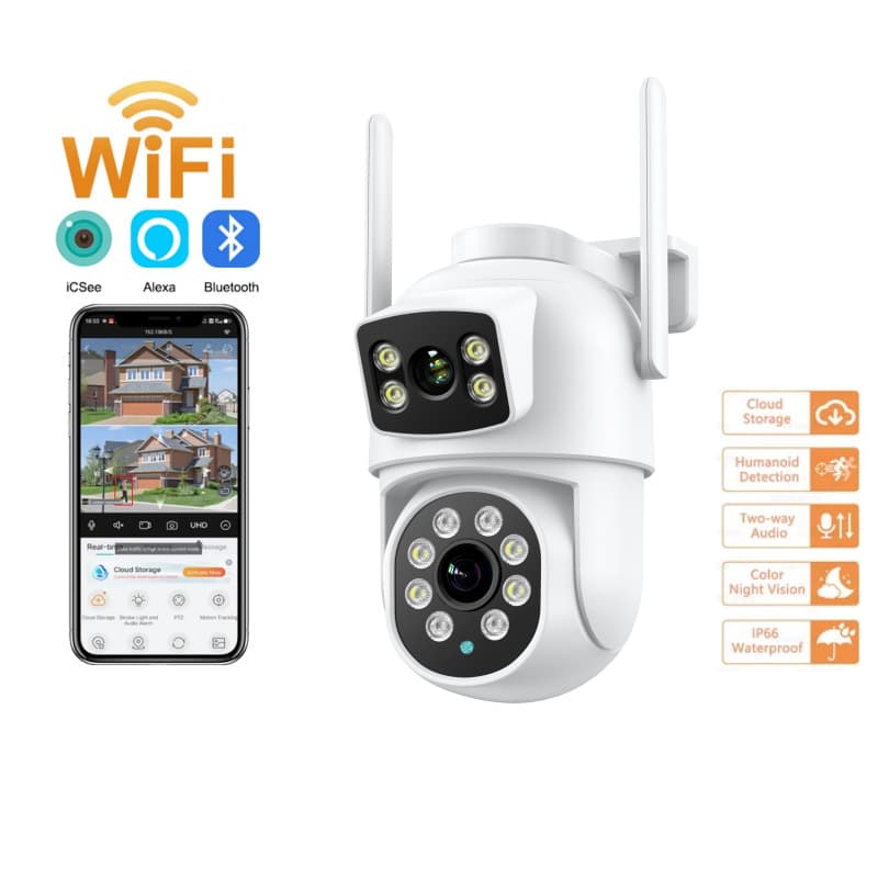 IP camera 4k/2k full color intelligent WIFI home security CCTV camera high definition night vision network